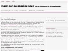 Tablet Screenshot of hormoonbalansdieet.net